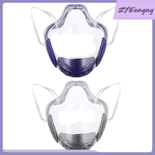 2 piezas visible transparente máscara cara protección cara escudo cubierta anti niebla (1)