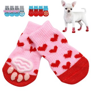 Lovelysmile1 4 pzs calcetines protectores De Pata para perros/mascotas/mascotas/mascotas/mascotas/Cachorro/Cachorro/calcetas Anti-Slip