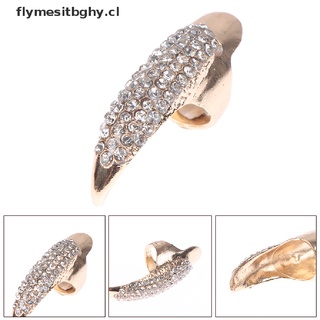 'flymesitbghy - anillos de uñas falsos/góticos con pedrería de diamantes de imitación [cl] (8)