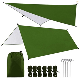 FUMY 9.8 * 9.8 Pies Multifuncional Impermeable Camping Lona Hamaca Parasol Tienda De Campaña Refugio De Lluvia Ligero Al Aire Libre