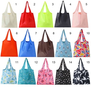 MAGIC Multistyles bolsa de la compra impreso de gran capacidad plegable bolsas de poliéster reutilizable ecológico plegable de comestibles bolsos (3)
