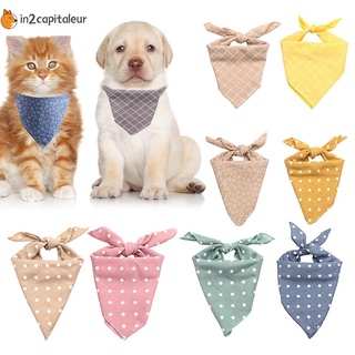 in2capitaleur lindo mascota pañuelos cachorros mascotas collares perro bufanda triángulo bufanda mascotas suministros pañuelo puntos babero perro gato cuello bufanda