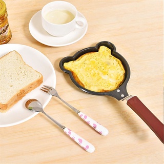 RELCHEERR 2PCS Breakfast Egg Frying Pan Cookware Non-Stick Pot Mini Saucepan Cute Molds Cartoon Omelette Pancake (6)