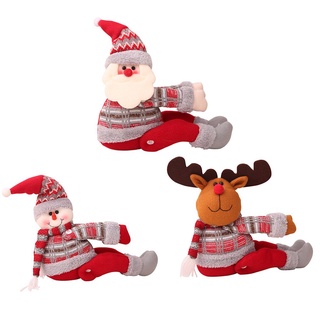 Decoración de navidad para el hogar cortina decoración hebilla de dibujos animados muñeca hebilla