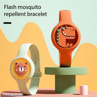 Pulsera Repelente De mosquitos Repelente De mosquitos para niños reloj De silicona Seguro De dibujos Animados Wearable Mosquito Repelente pulsera adelgazante (1)