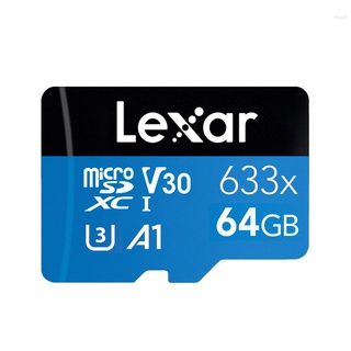 Lexar TF tarjeta de lectura velocidad 95MB/s velocidad de escritura 20MB/s Micro SDHC clase 10 UHS-I U1 V10 A1 tarjetas de memoria 64GB