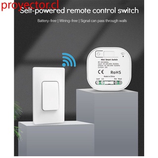Interruptor de control remoto automático + rf433 controlador libre de cableado y pegatinas gratuitas 86 hogar inalámbrico panel de control remoto interruptor versión estadounidense proyector.cl