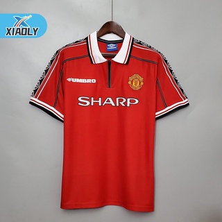 【xiaoly】1998 / 1999 Camisa De Futebol Manchester United I Retrô
