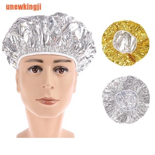 [une]gorra de ducha desechable de papel de aluminio impermeable campanas de baño para hornear aceite de pelo