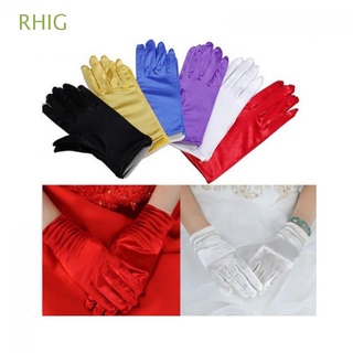 rhig fashion - guantes de muñeca para baile, fiesta de noche, boda, multicolor