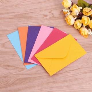 Somedaymx suministros escolares Mini sobres 50 unids/Pack coloridos sobres de papel fiesta boda suministros de oficina papelería tarjetas de felicitación para carta invitación sobres/Multicolor (7)