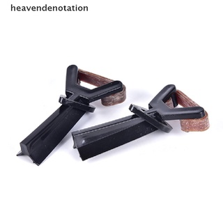 [heavendenotation] 2 piezas de plástico billar punta de taco de piscina abrazadera para punta de pegamento en la reparación de sujetador