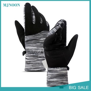 mjnoon - guantes para pantalla táctil al aire libre, invierno, a prueba de viento, cálidos, para esquiar