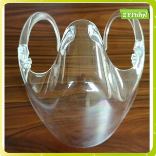 protector de protección transparente para cara, reutilizable, transparente, de media cara, lavable, antisalpicaduras, antiniebla