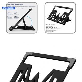 snowmanek portátil fácil de usar soporte abs ajustable portátil soporte plegable para oficina