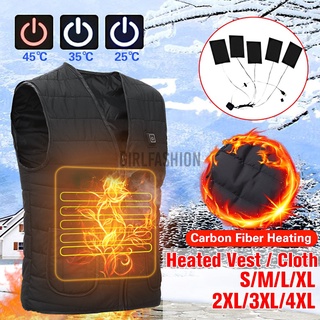Chaleco eléctrico con calefacción USB de invierno para hombre/chaleco/chaqueta de ajuste de temperatura