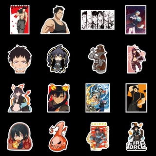 [I] 100Pcs Cartoon Anime Fire Force Stickers Laptop Bike Guitar Decoration Stickers [HOT]