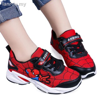 Deporte kasut--primavera y verano niño spiderman zapatos transpirable malla superficie estudiantes corriendo de 3 a 10 años de edad de la