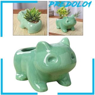 [PREDOLO1] Mini maceta de cerámica en forma de rana para Cactus, diseño de Cactus