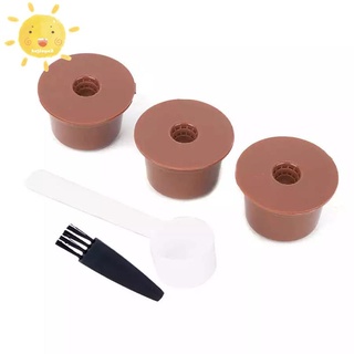 3Pcs Coffee Capsule Stainless Steel Coffee Filter Cup for Caffitaly Coffee Capsule Shell Filled with Reusable Shell