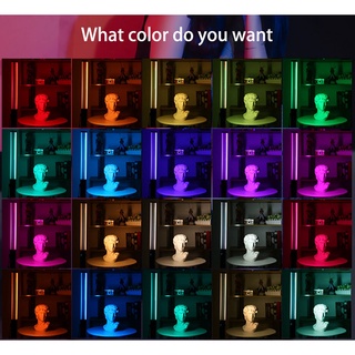 colorido rgb led video relleno varita de luz recargable bicolor tubo de luces barra