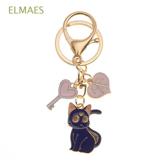 ELMAES Accessories Sailor Moon Anime Character Sweet Cat Anime Keychain Key Ring Gift Cute Creative Bag Pendant Couple Key Chain Car Keyring