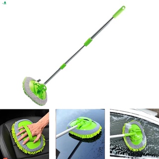 [venta caliente] cepillo de lavado de coches fregona desmontable escoba ajustable mango largo giratorio cepillo de limpieza del coche accesorios