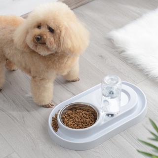 ancrowd.cl automático 500ml dispensador de agua gato perro alimentador de alimentos tazón para mascotas