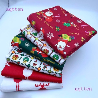 Aqtten tela de Patchwork de navidad impresión tela de acolchado telas para bricolaje costura hecha a mano tejido de algodón