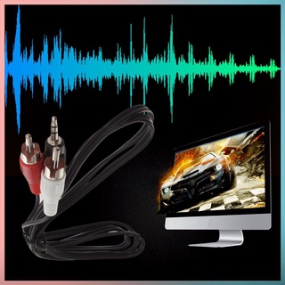 cable adaptador de audio y estéreo de 1/8" 3.5mm jack a 2 rca macho estéreo y cable kabel (2)