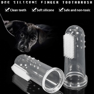 colorfulswallowfree silicona perro cepillo de dientes suave mascota dedo cepillo de dientes tartar cuidado gato perro dientes belle