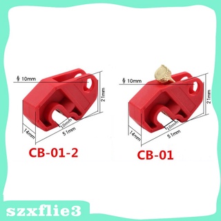 [Szxflie3] Interruptor Universal de 10 mm rojo con tornillo trenzado (1)