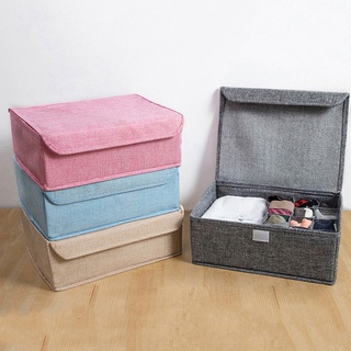 caja de almacenamiento de ropa interior lavable con cubierta plegable estuches de corbata calcetines ropa organizador contenedor