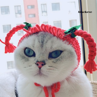 bl-lindo de dibujos animados hecho a mano perro gato sombrero animal fiesta disfraz gorra mascota decoración accesorio (7)