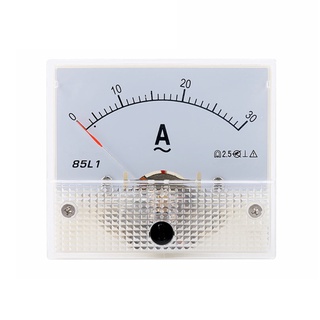 OL 85L1 AC Panel medidor analógico Panel amperímetro Dial medidor de corriente puntero amperímetro 1-50A (8)