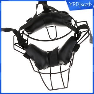 Máscara Catchar ajustable de béisbol de softbol árbitro con protector de garganta para adultos