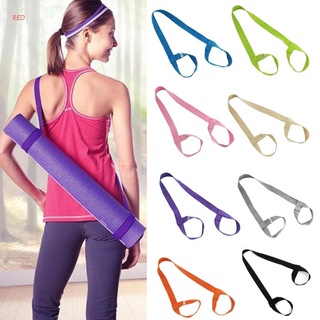 Red Yoga Mat Adjustable Shoulder Strap Yoga Mat Sling Carrier Shoulder Carry Belt