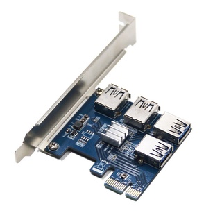 PCI-E One To Four Expansion Card PCIE 1 To 4 PCI Express 16X Slots Riser Card