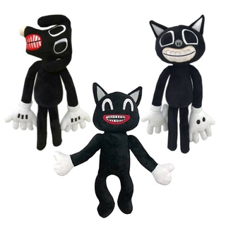 sirena de sirena de gato negro sirena cabeza de la serie de peluche de la boca grande perro personaje de horror muñeca de peluche Regalo de Navidad