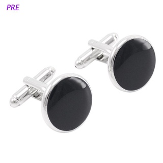 PRE Mens Cuff Links Polished Finish Stainless Steel Luxury French Tuxedo Shirt Cuffl