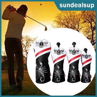 [Sundeal] 4 piezas cubierta de cabeza de Golf Club de Golf antideslizante madera Golf Headcovers madera Driver Clubs Protector para mujeres hombres al aire libre