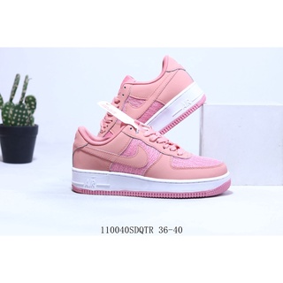 En Venta Nike2288 Air Force 1 Bajo De Las Mujeres Zapatillas De Deporte Caminar Casual Zapatos Rosa