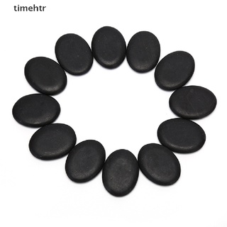 Timehtr 12 pzs piedras De masaje 3x4cm masajeador masajeador De energía Natural juego De Spa caliente Rock Br