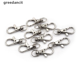 Greedancit 10pcs/set Lobster Clasp Swivel Trigger Clip Snap Hook Bag Car Key Rings Keychain CL