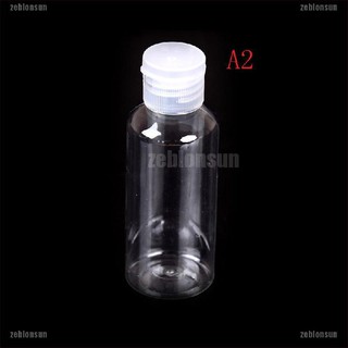 @sun 3Pcs 50/60/100ml botellas transparentes loción de viaje champú líquido contenedor de maquillaje (3)