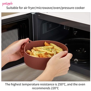 Accesorios de freidora de aire accesorios de cocina bandeja de hornear cocina olla de silicona pulgadas resistente (4)