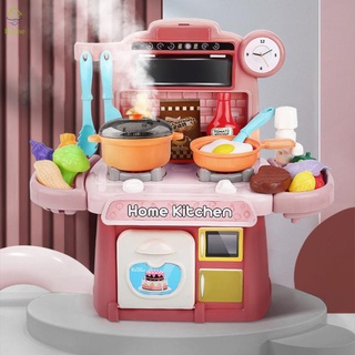 28 unids/Set Mini juego de cocina de juguete para niños, juguetes de cocina, vajilla de cocina, juguetes