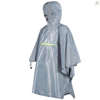 Impermeable impermeable para hombre y mujer con Reflector impermeable Poncho con tira reflectante (1)