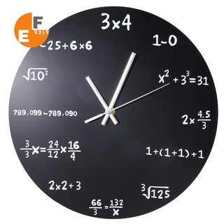 acrílico matemático fórmula relojes de la sala de estar oficina hogar diy decoraciones reloj de pared diseño moderno
