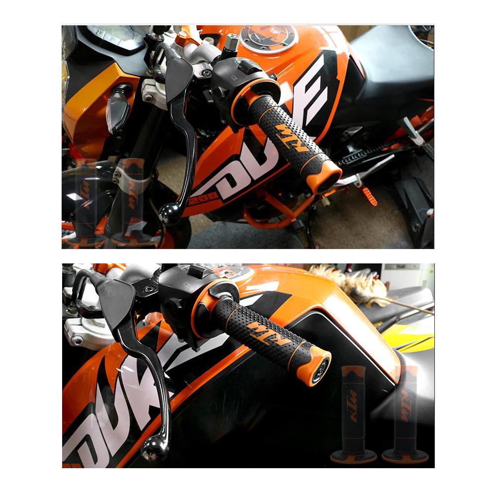 Manillar de motocicleta KTM DUKE990 125/200/390 CF400 manillar de goma Motocross Gel de goma empuñaduras de mano (2)